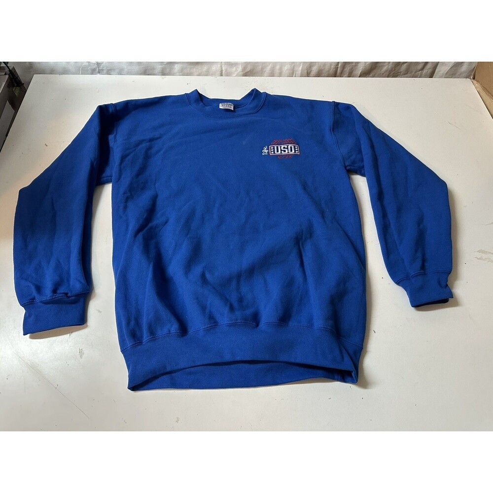 Vintage Bob Hope Hollywood USO At LAX Blue Sweatshirt Men's Size M